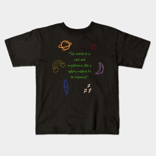 Galactic Quest: The Universe Exploration Kids T-Shirt